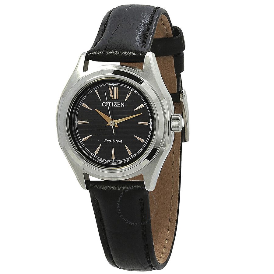 Citizen Eco-Drive Black Dial Ladies Watch FE2110-14E