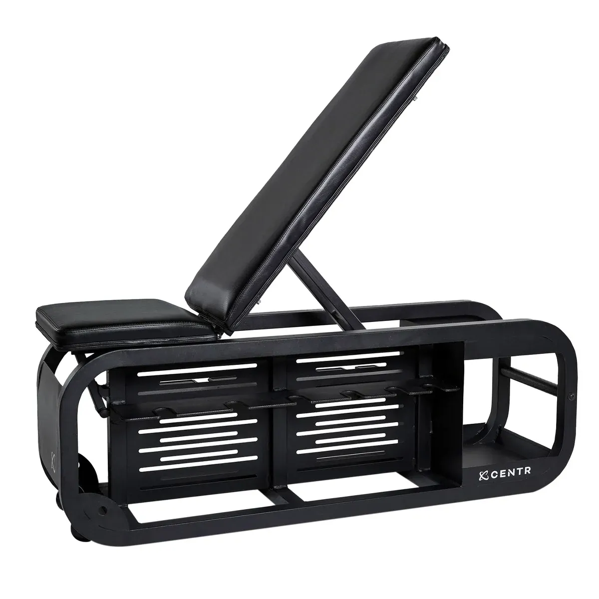 Centr Fusion Bench with Dumbbell Storage and Centr Membership Colour Black