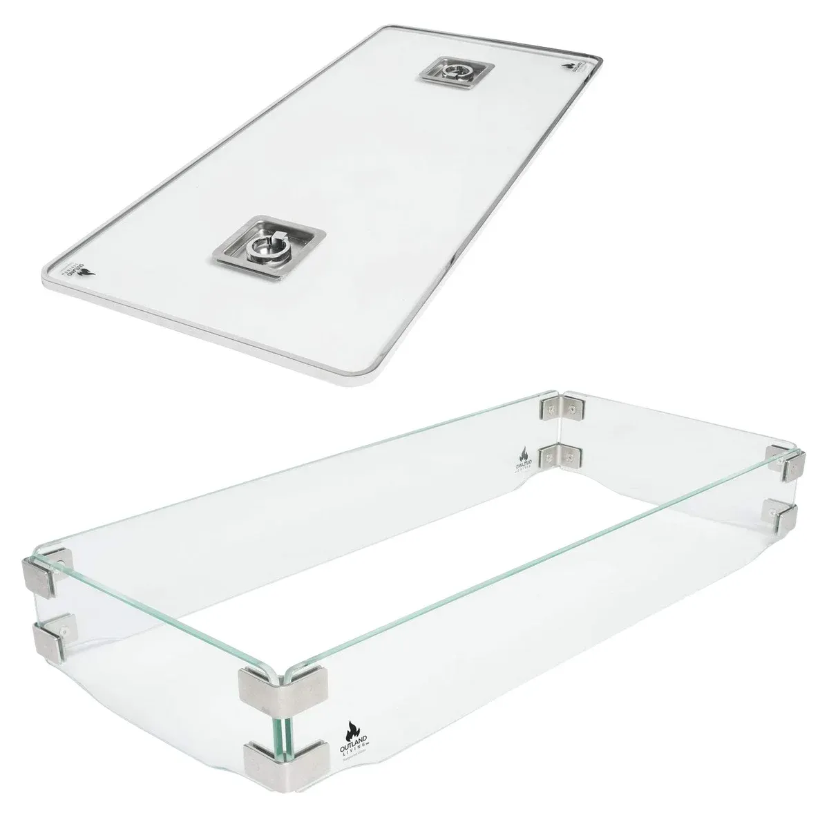 Outland Fire Table Wind Guard 2-pc. Accessory