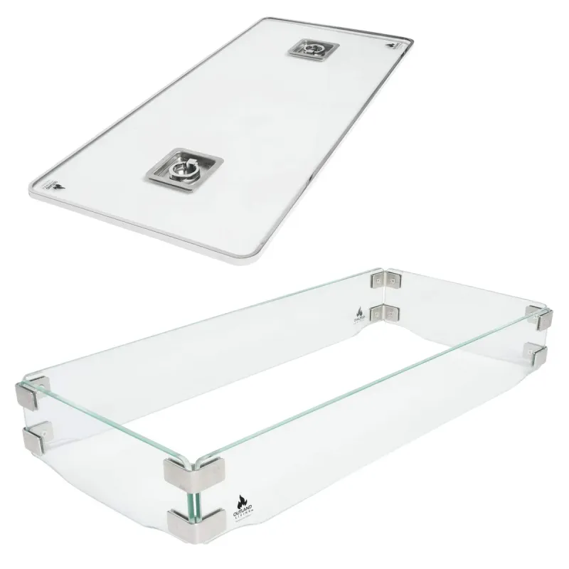 Outland Fire Table Wind Guard 2-pc. Accessory