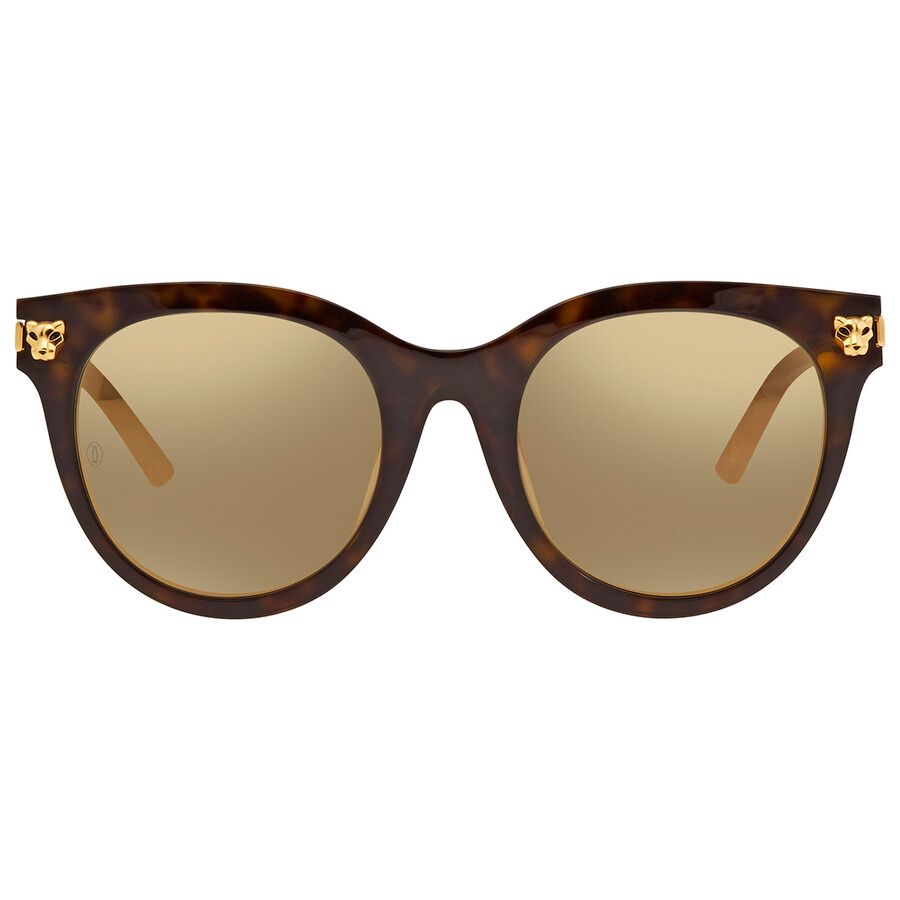Gold Cat Eye Ladies Sunglasses CT0024SA  Havana gold violet
