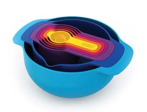 Joseph Joseph Nest 7 Plus Compact 7 Piece Mixing Bowl-Measuring Set