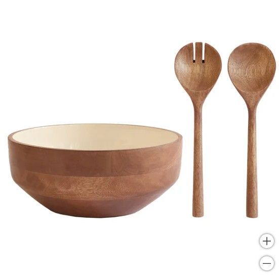 SAFDIE MANGO WOOD SALAD SET 3 PIECES