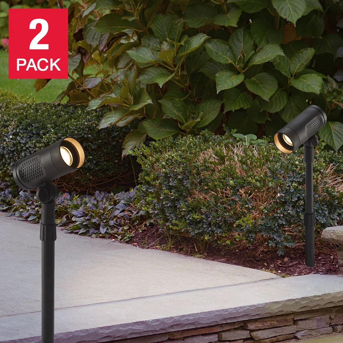 Pathmark Lighting Solar LED Spot Light 2-Pack