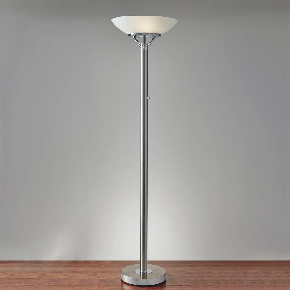 Expo Floor Lamp, Brushed Steel  Base ColourBrushed Steel