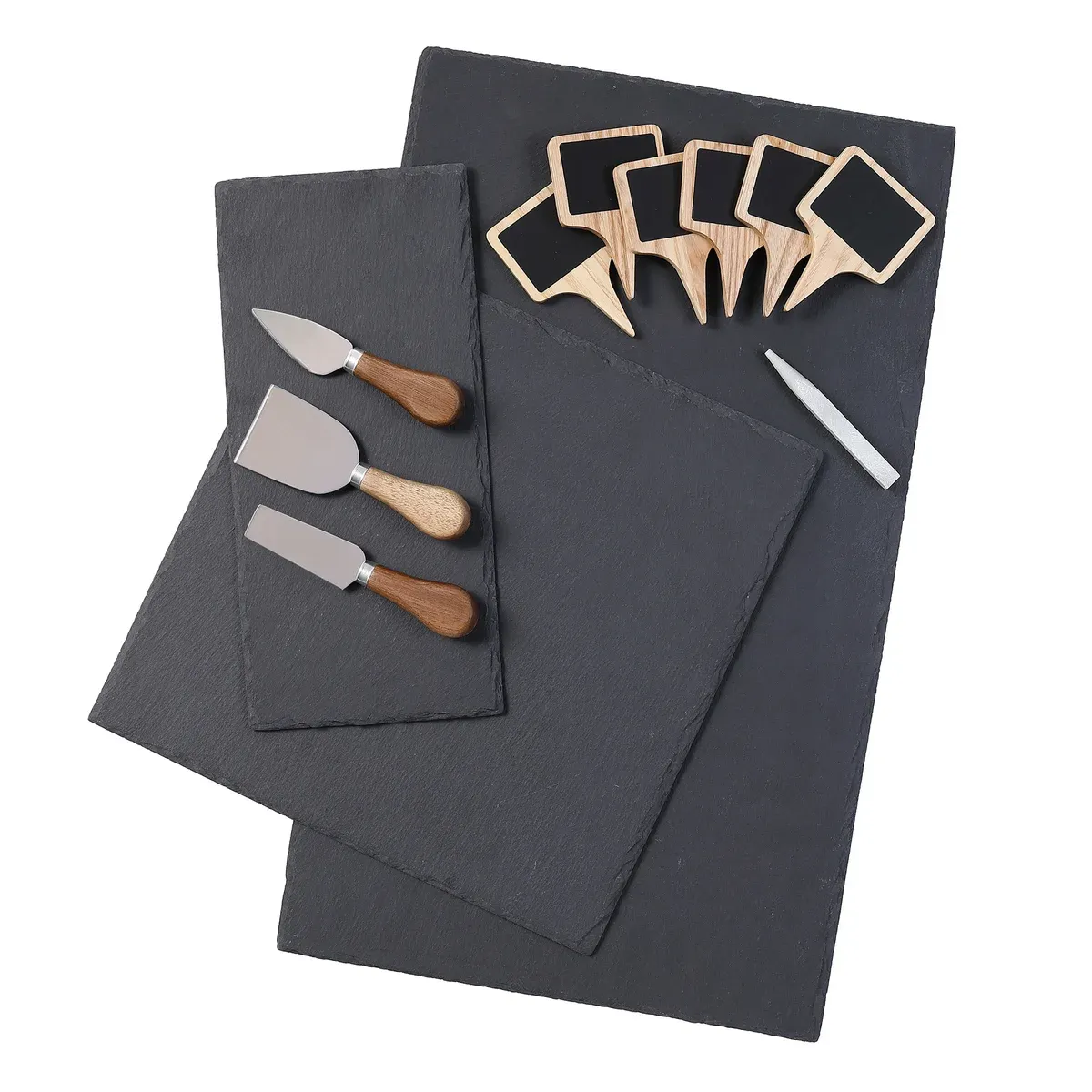 BirdRock Home Slate Charcuterie Serving Set, 13-piece