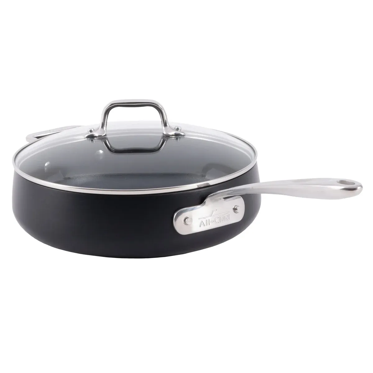 All-Clad HA1 Hard Anodized Nonstick Sauté Pan with Lid, 3.7 L