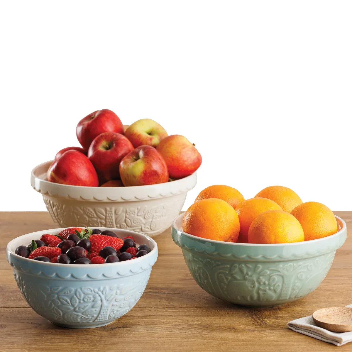 Mason Cash Mixing Bowl Set, 3-piece Colour Multi