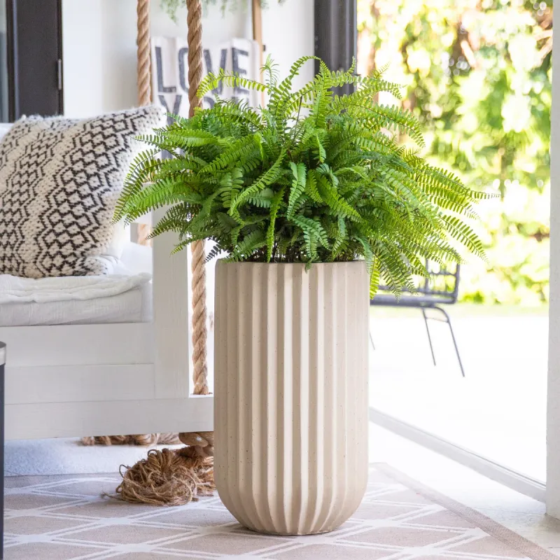 Faux 42” Fern in Planter