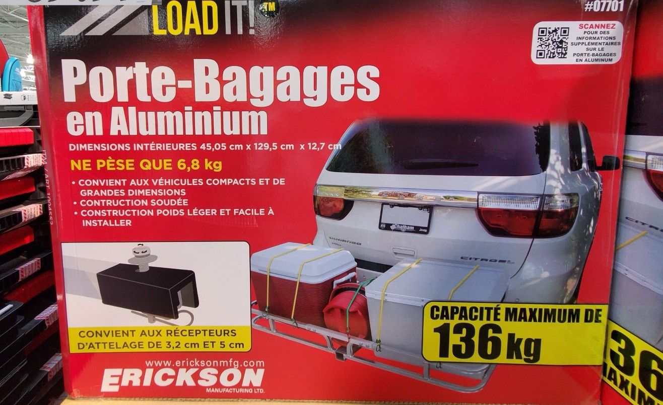 ERICKSON HITCH MOUNTED CARGO CARRIER