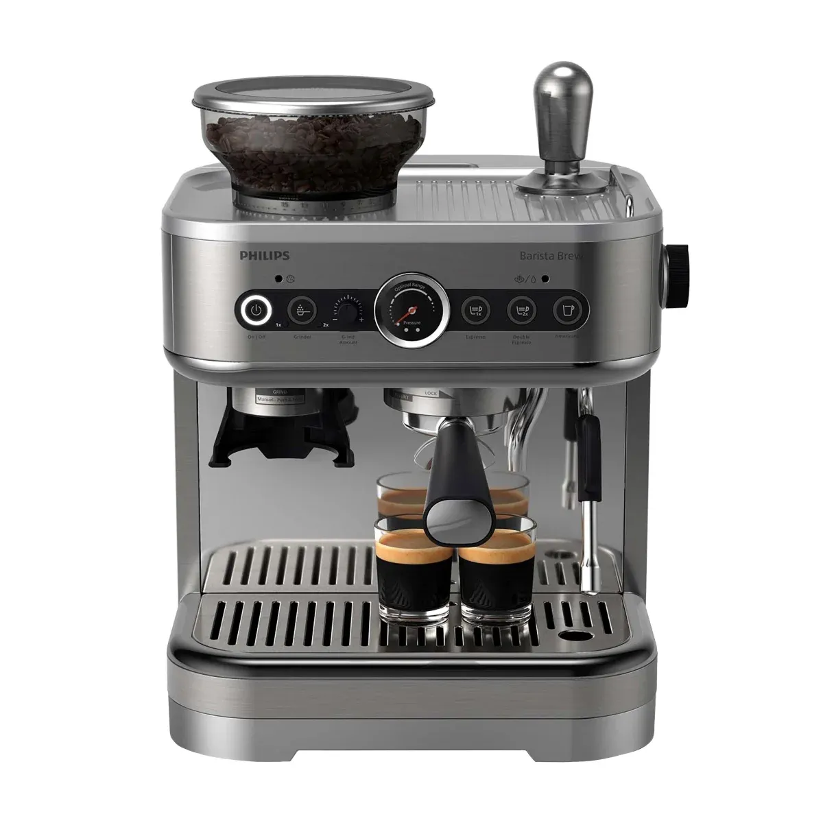 Philips Barista Brew Semi-Automatic Espresso Machine  Colour Silver