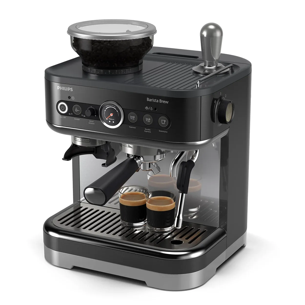 Philips Barista Brew Semi-Automatic Espresso Machine  Colour  Black