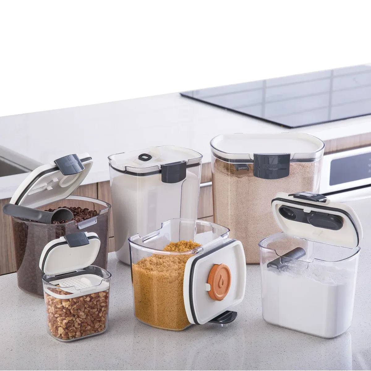 ProKeeper Bakers Storage Set, 6-piece Colour Clear