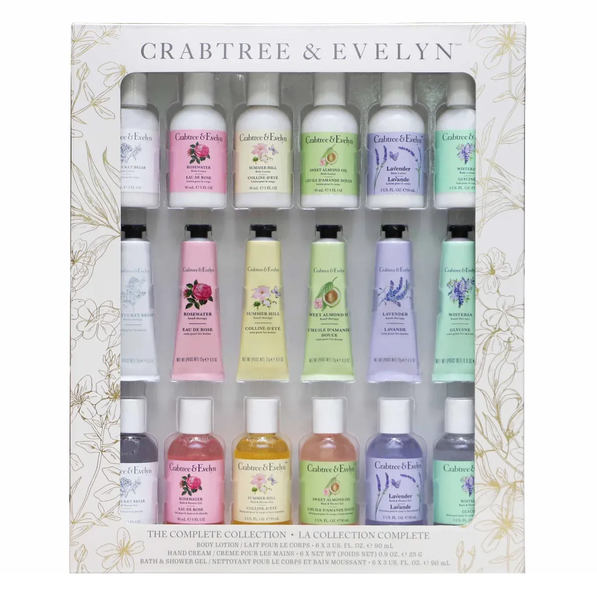 Crabtree &amp; Evelyn The Complete Collection, Bath &amp; Body, 18-pack