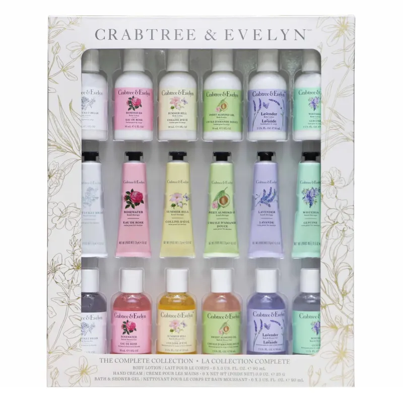 Crabtree &amp; Evelyn The Complete Collection, Bath &amp; Body, 18-pack