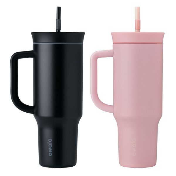 Owala Tumbler 2 x 40 oz  Black &amp; pink