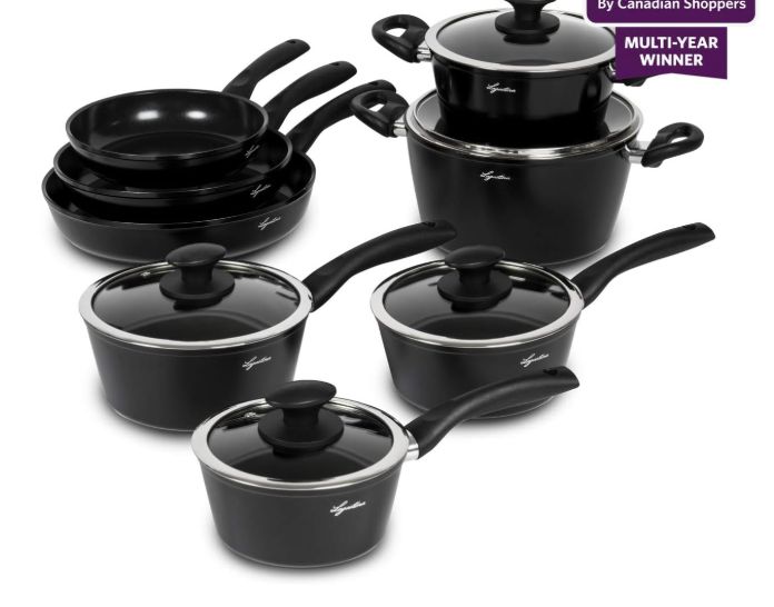 Lagostina Endura Ceramic Non-stick Cookware Set, 13-piece