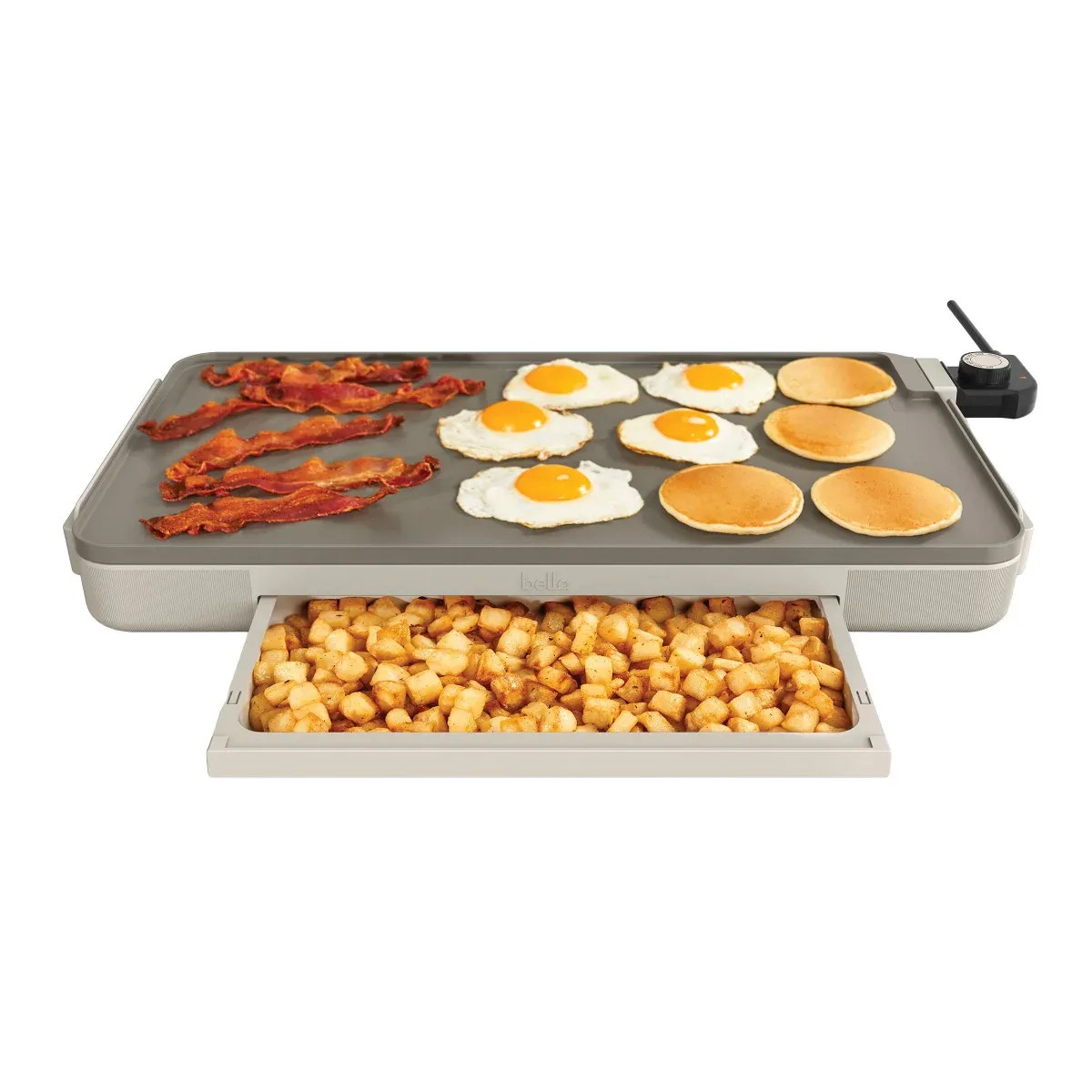 Bella XL Ceramic Griddle with Warming Tray
