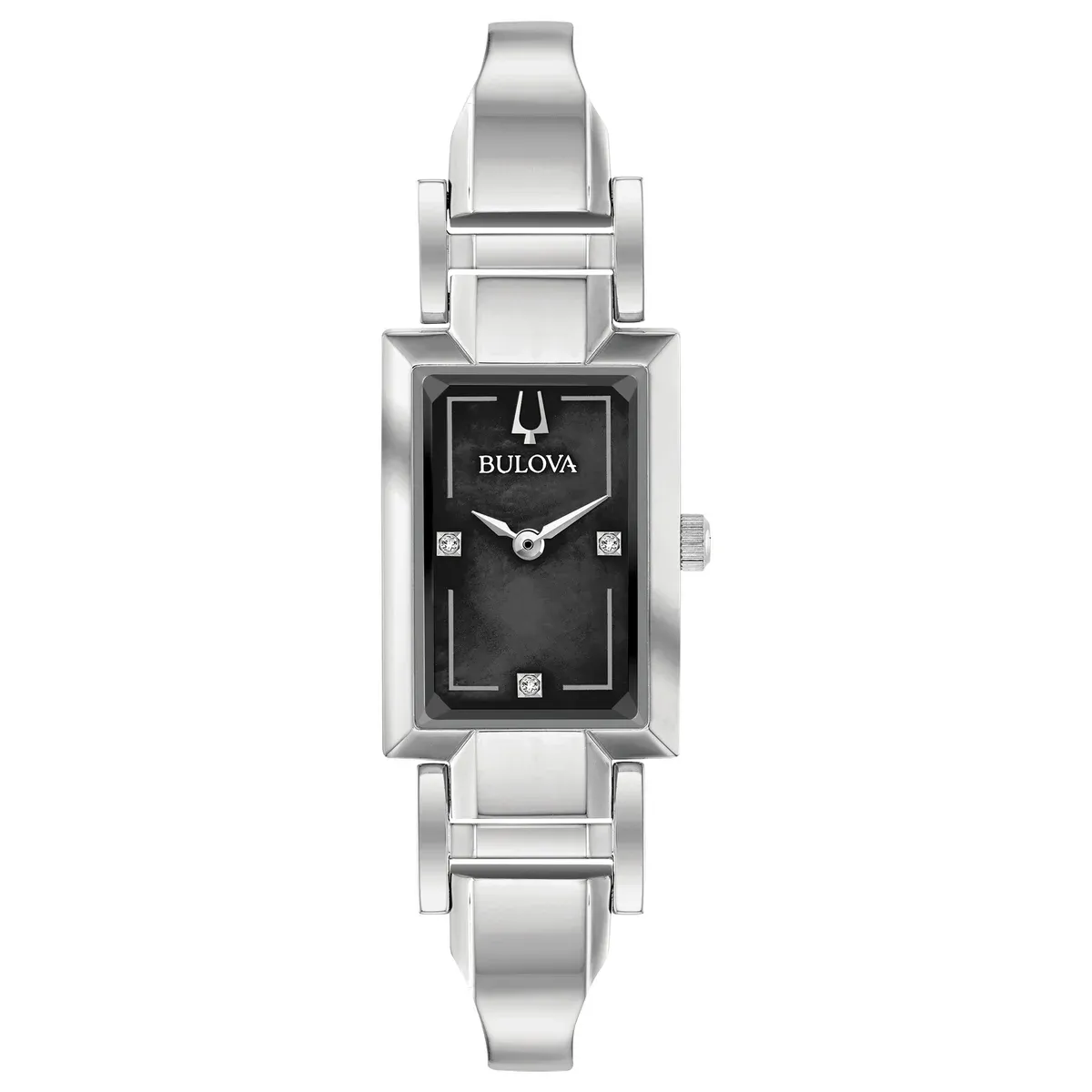 Bulova Classic Black Mother of Pearl Dial Ladies Watch