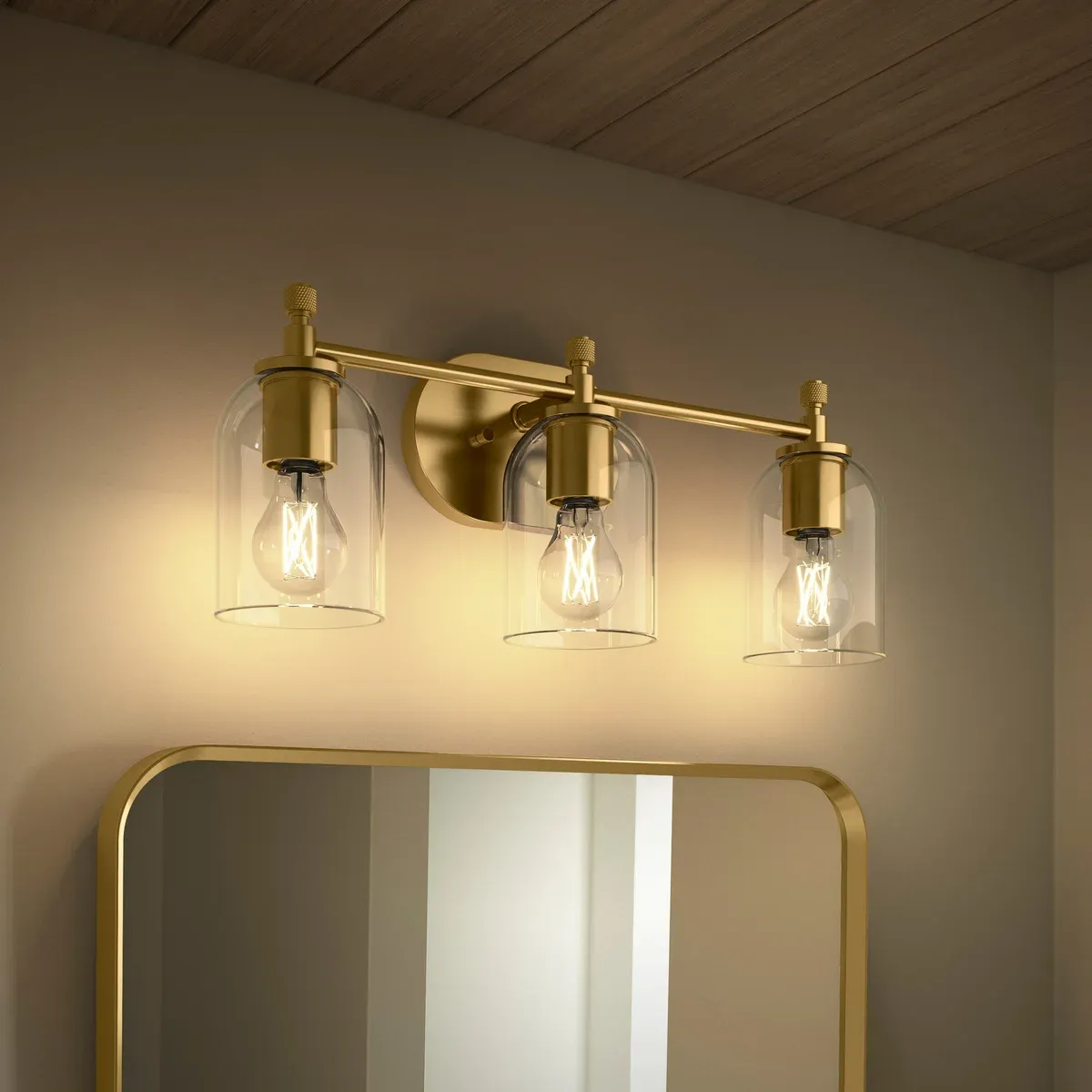 Kohler Orime Three-Light Wall Sconce Finish : Gold