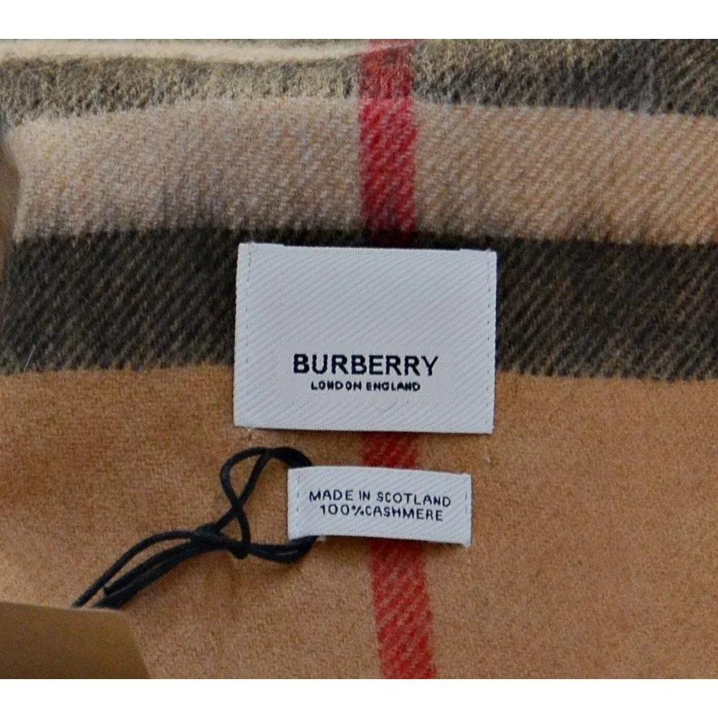 Burberry Check Cashmere Scarf
