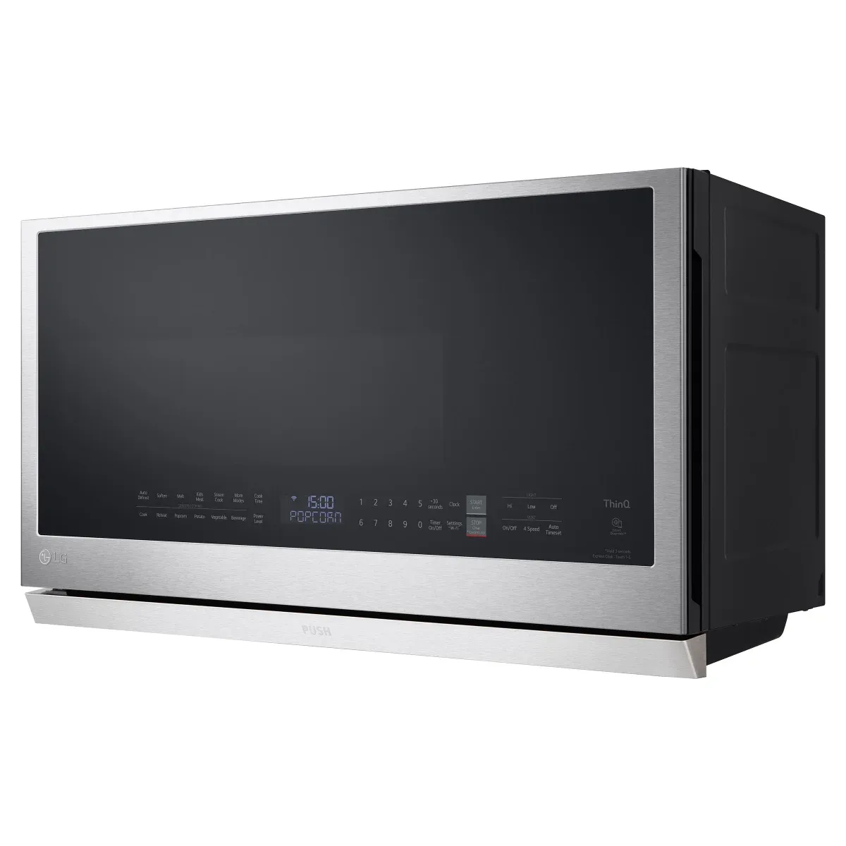 LG 2.1 cu. ft. Smudge Resistant Stainless Steel Over-the-Range Microwave with ExtendaVent