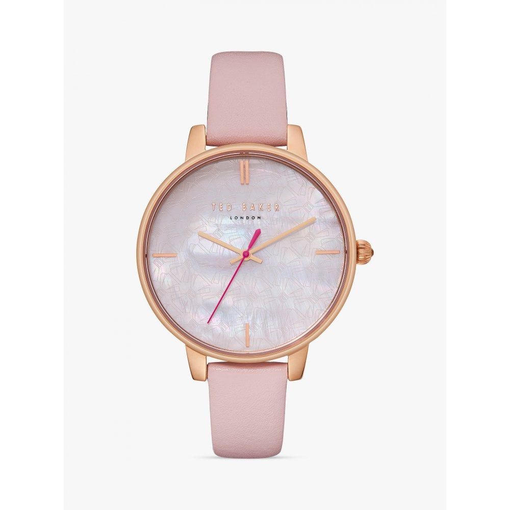 Ted Baker Ladies&#39; Pink Leather Strap Watch TE50272006