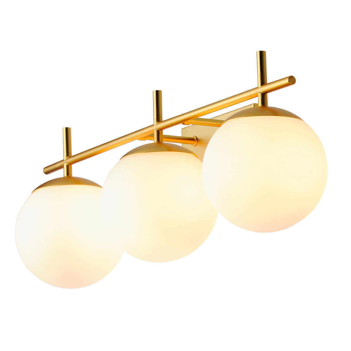 MAXIM LOLLI 3 LED VANITY LIGHT SATIN BRASS  Finish: Gold