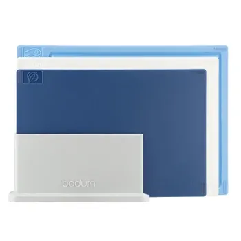 BODUM 3 Piece Bistro Cutting Board Set With Storage