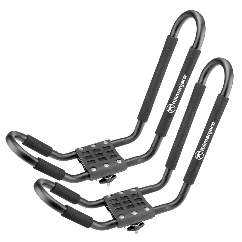 Kilimanjaro Kayak and Canoe Roof Rack, J-Bar Style Carrier Colour Black