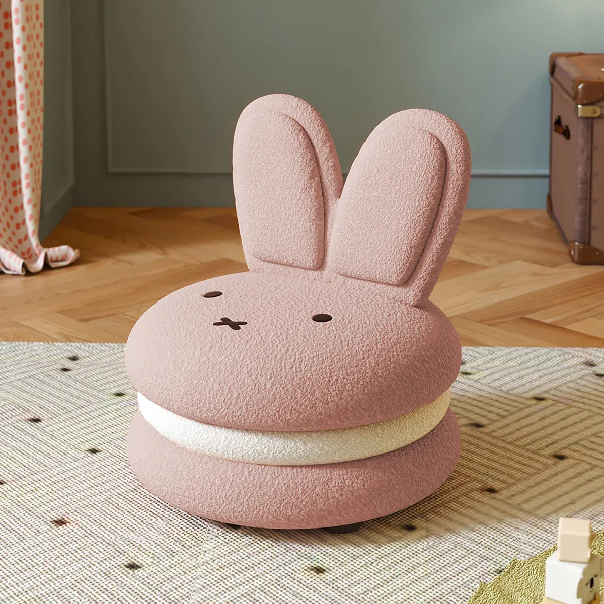 Aesthetik Kids Miffy Macaron Chair Colour : Pink