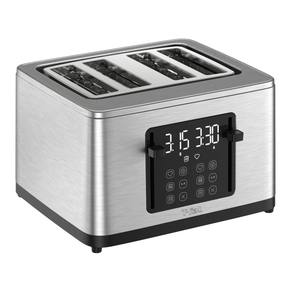 T-fal 4 Slice Digital Toaster Stainless Steel