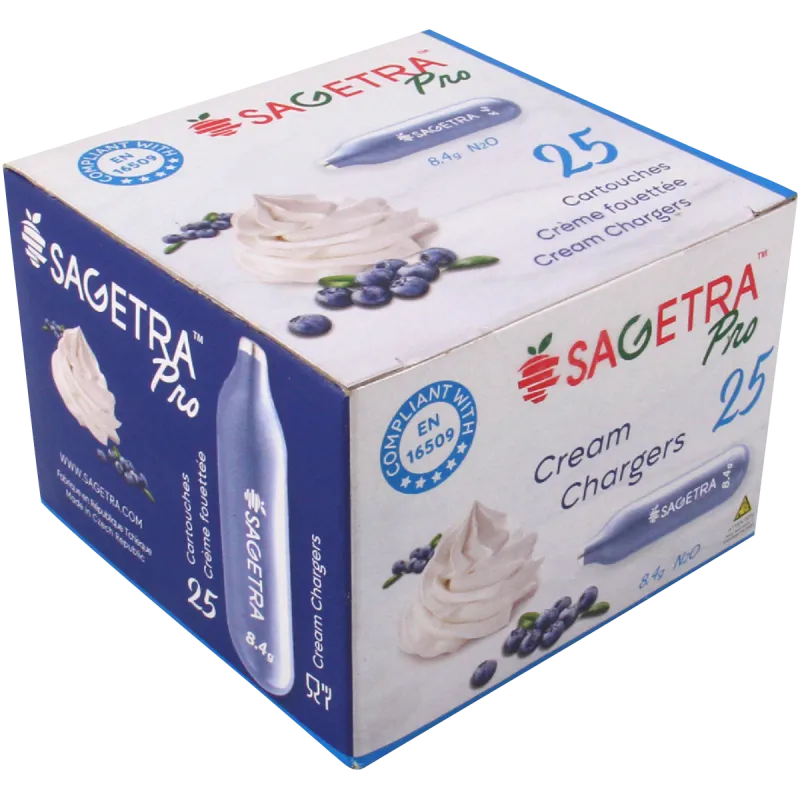 Sagetra N2O Chargers Pack of 25