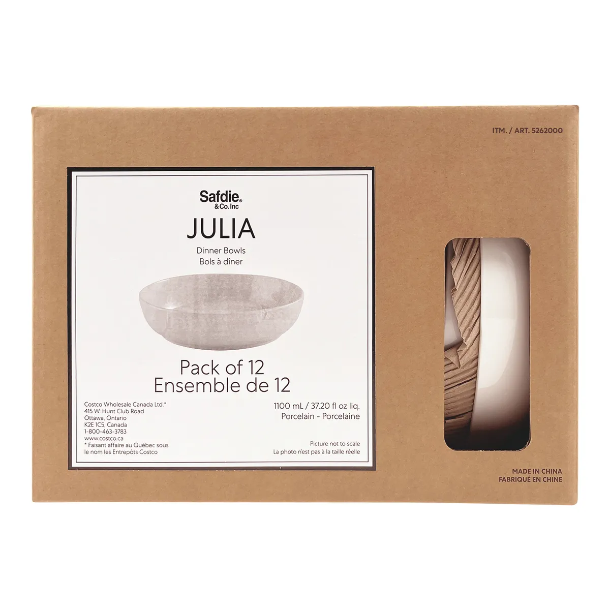 Safdie Julia Shallow Dinner Bowls Pack of 12