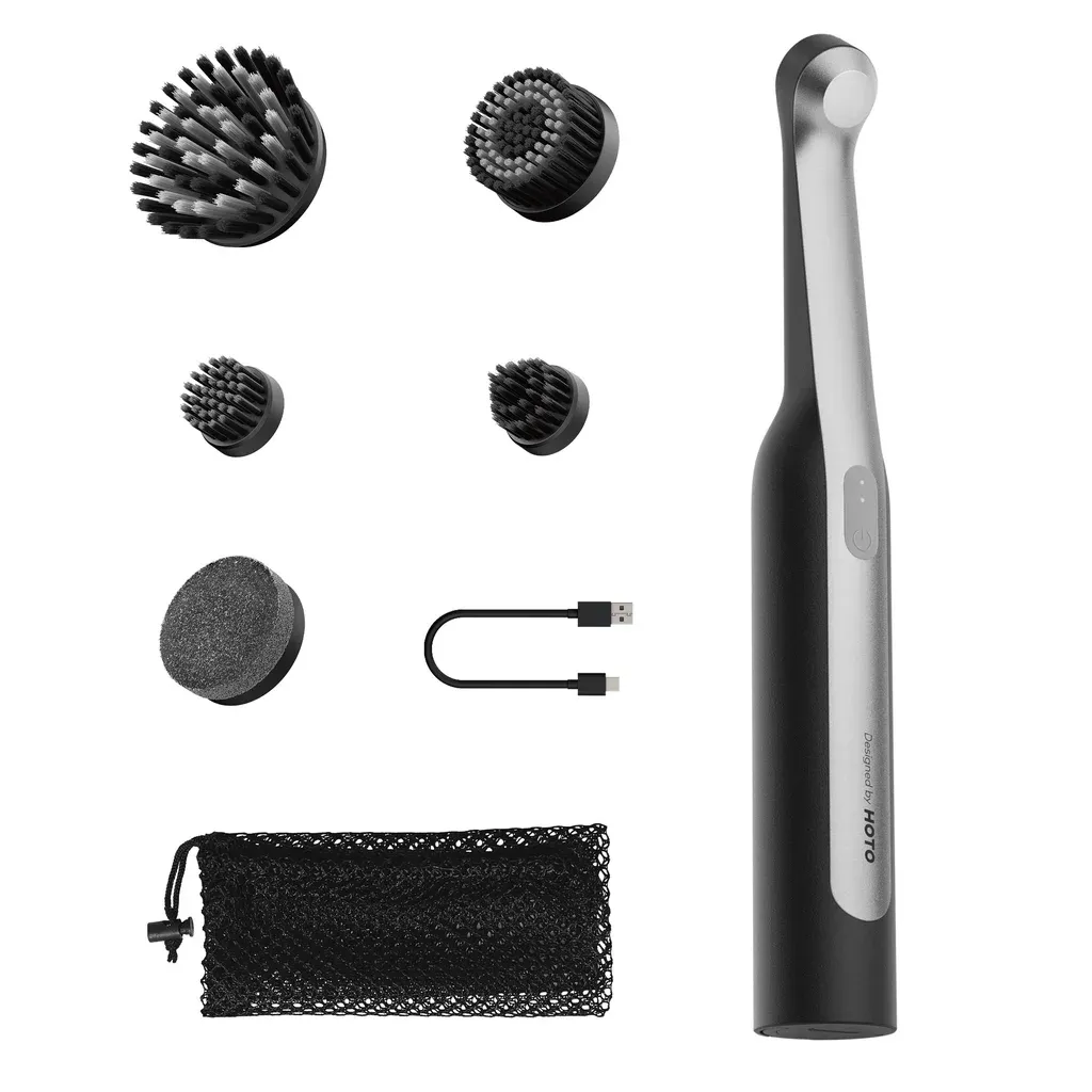 HOTO Rechargeable Electric Rotating Scrub Brush
