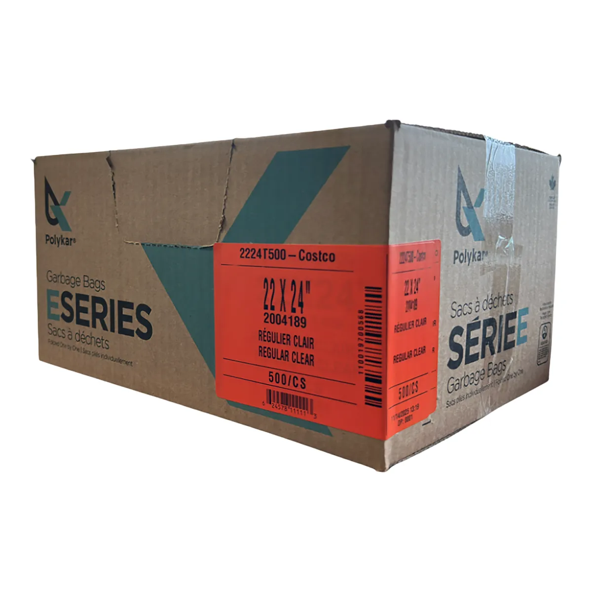 Eseries Polykar Clear Garbage Bag 22 x 24 Pack of 500