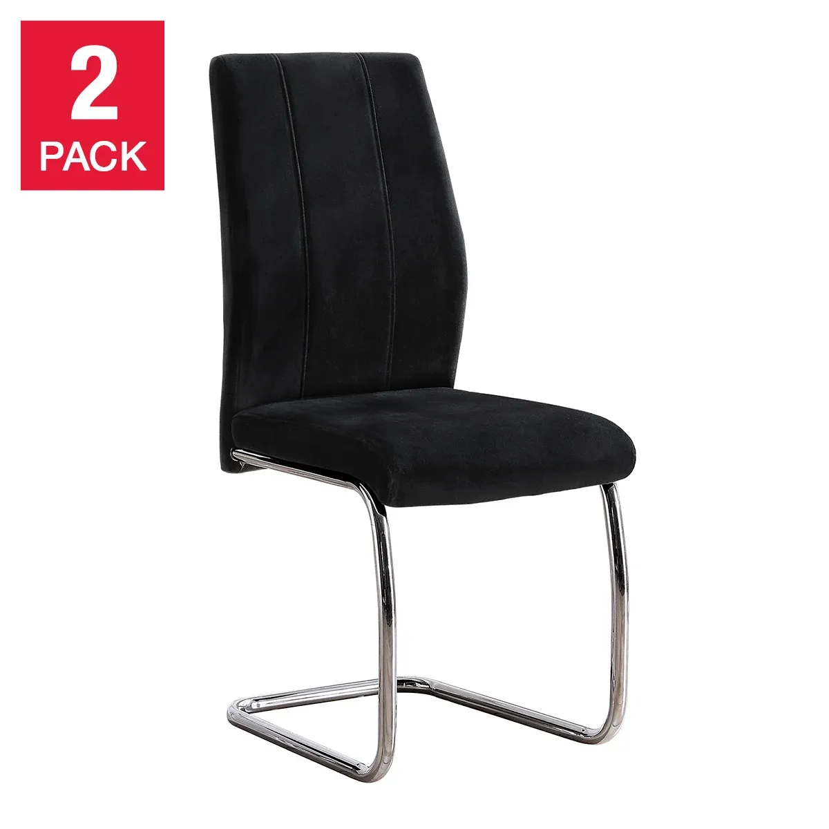 Jimmy Contemporary Dining Chair, 2-pack Colour : Black