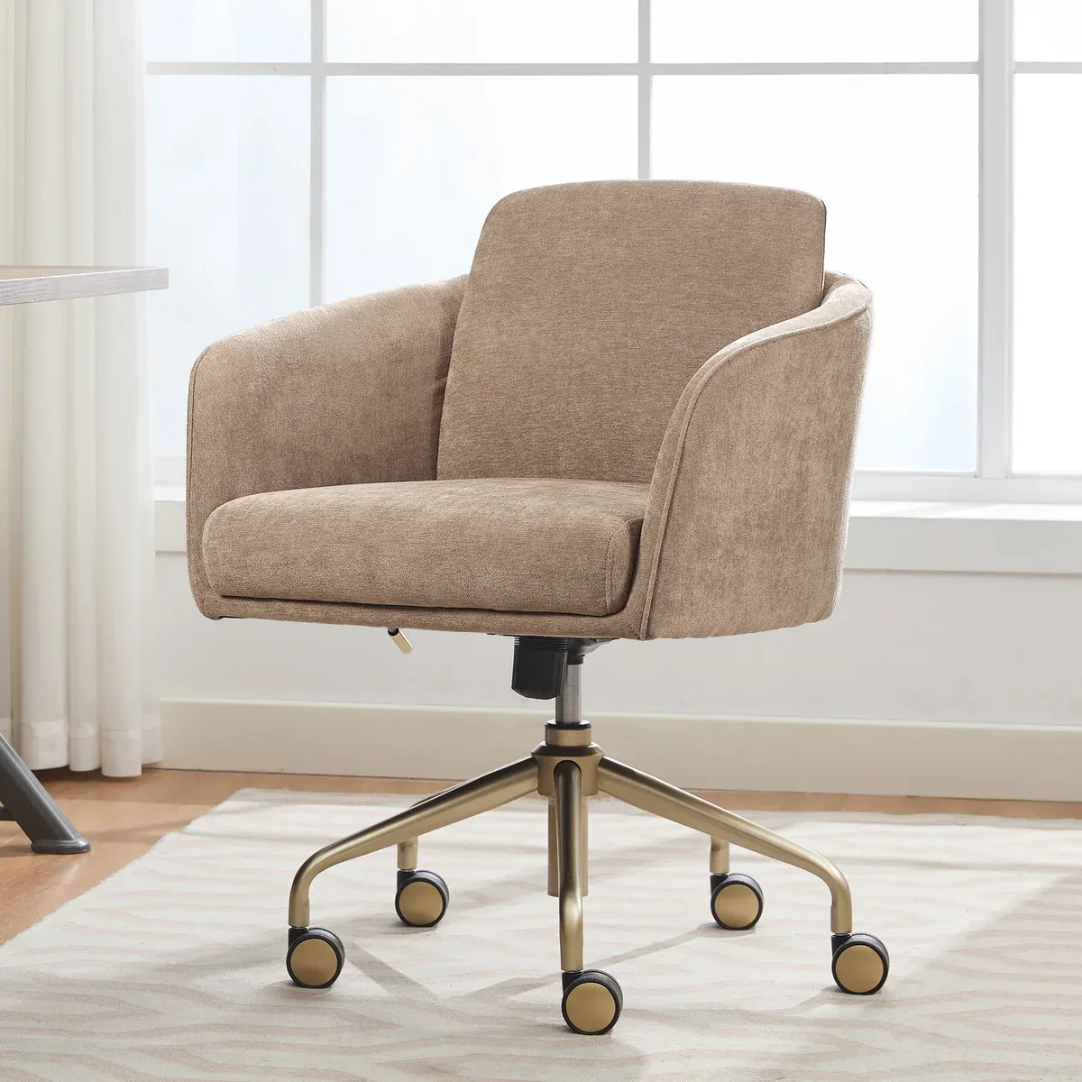 Elle Decor Naomie Office Chair Colour : Brown