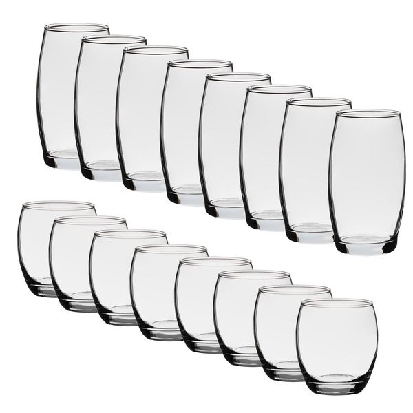 Anchor Hocking Glass Drinkware Set  16 ct