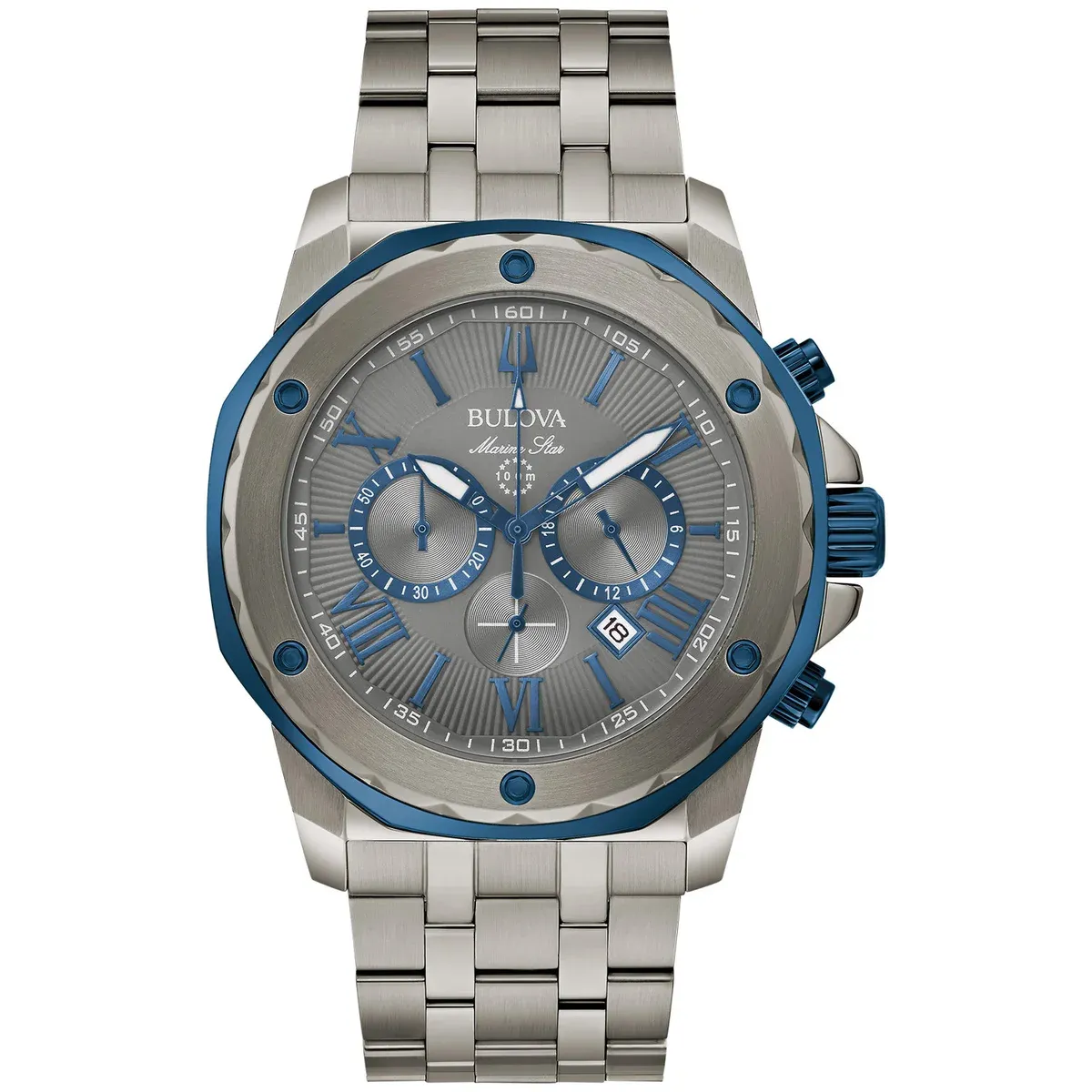 Bulova Marine Star Grey Dial Men's Watch