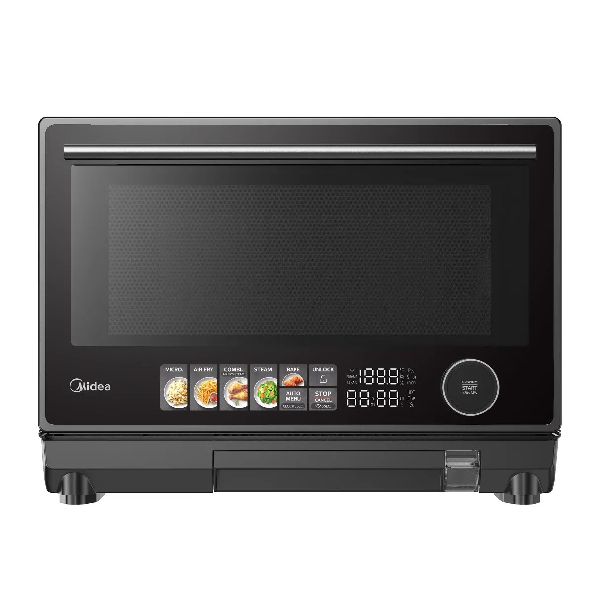 Midea 0.9 cu. ft. 4-in-1 Countertop Microwave, Air Fry &amp; Steam Oven