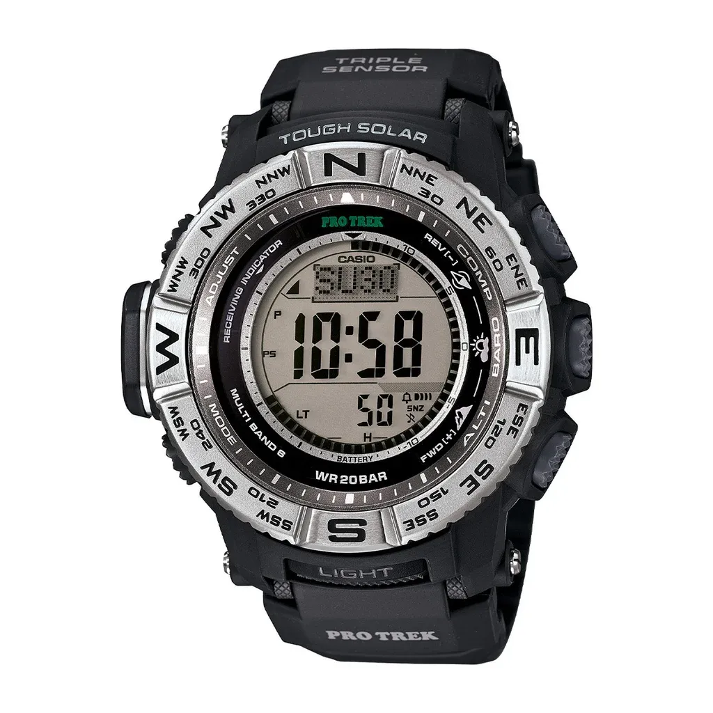 Casio PRO TREK Triple Sensor Black Dial Men's Watch