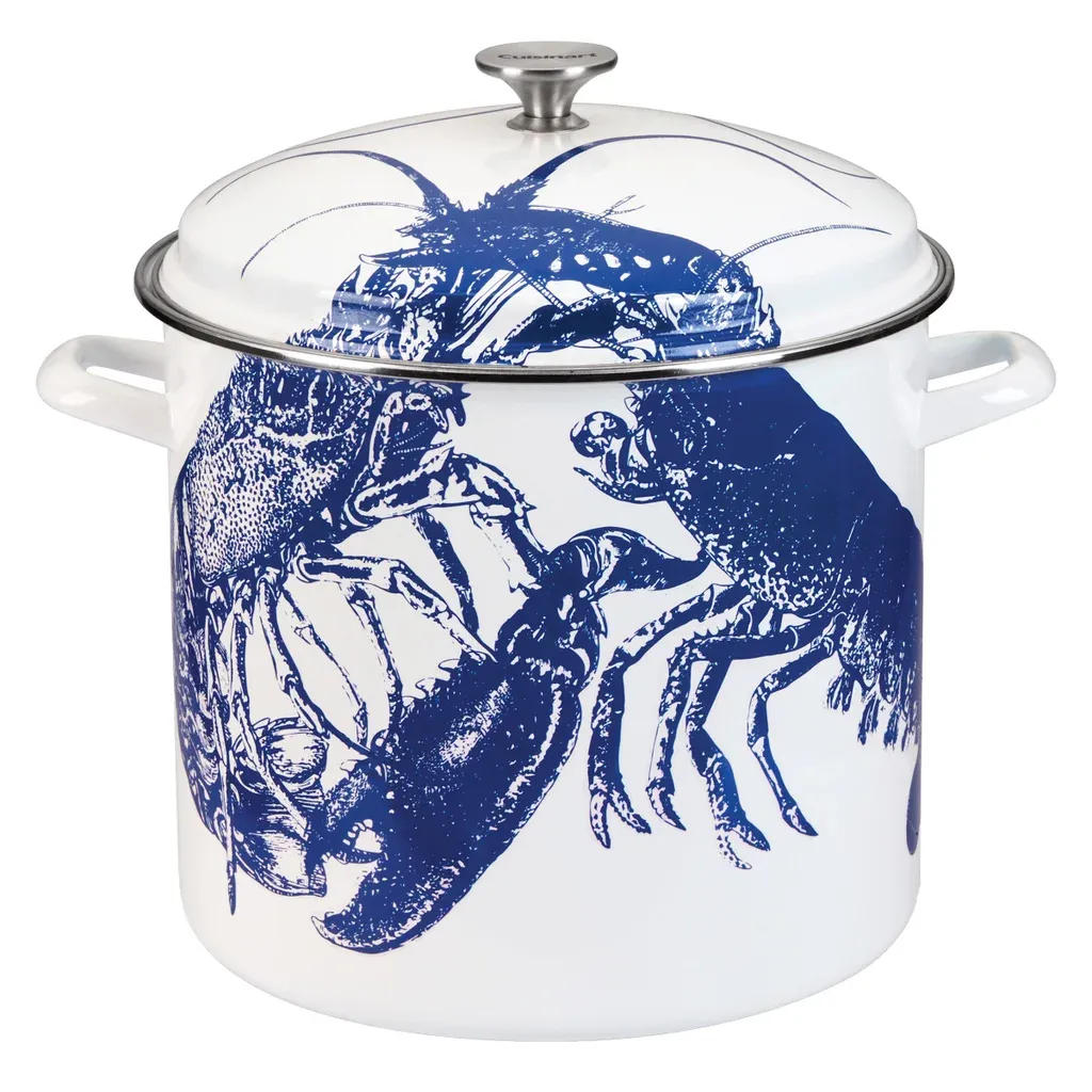 Cuisinart Caskata Enamel on Steel Stockpot with Cover, 15 L (16 qt.)