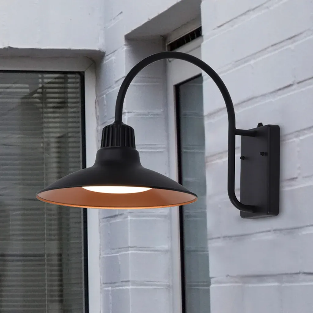 Lutec 12" Wall Light Color: Matte Black