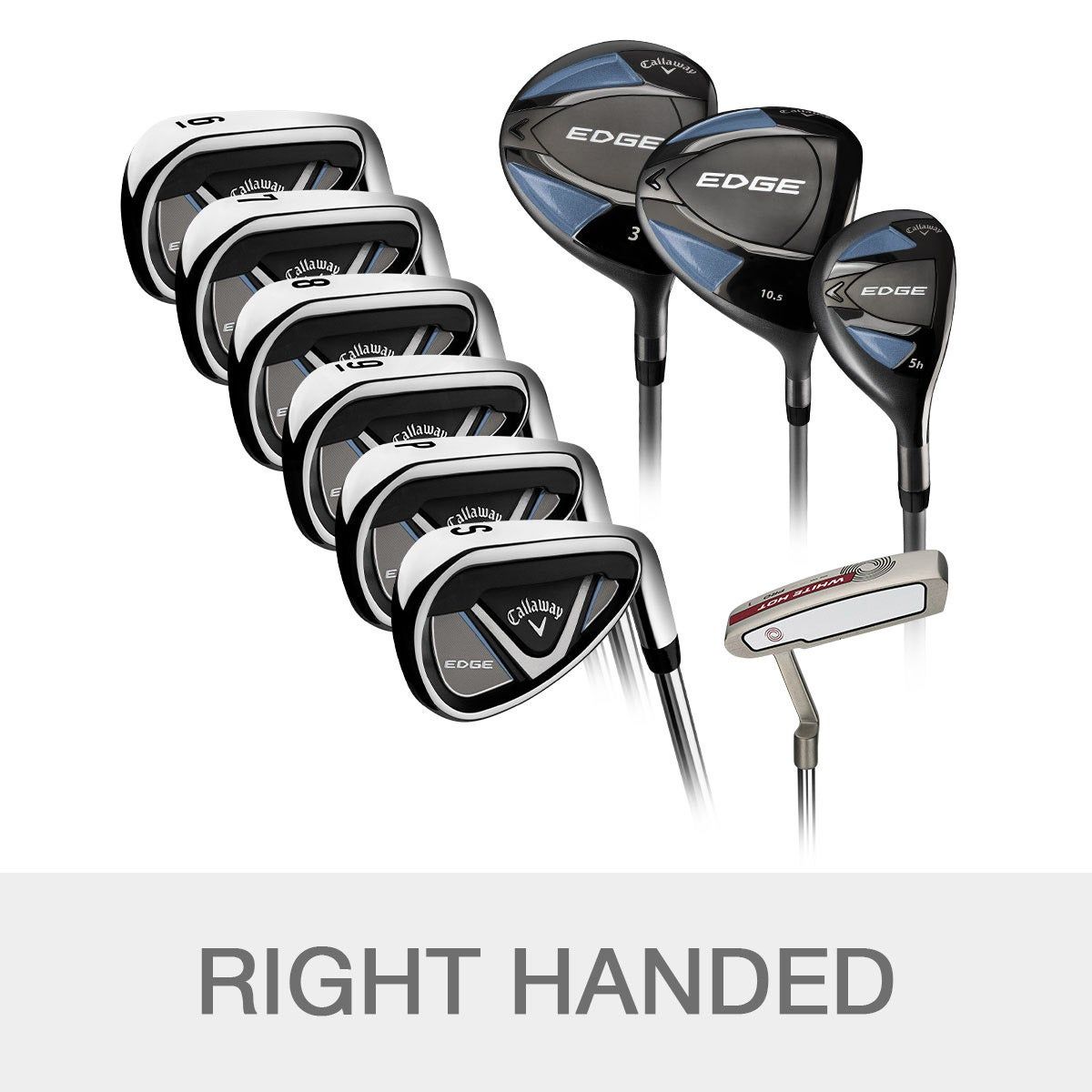 Callaway Edge 10-piece Golf Club Set, Right Handed - Graphite