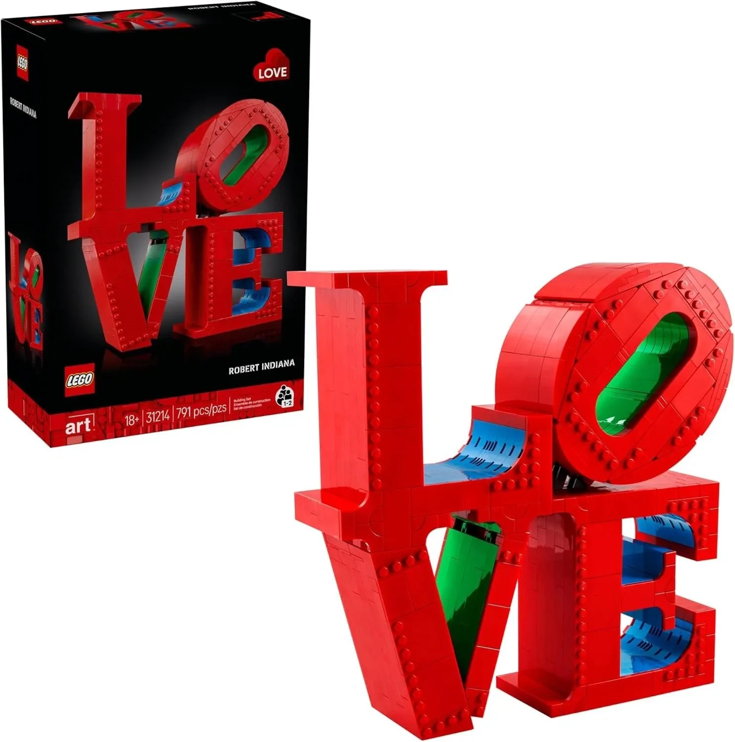 LEGO Art LOVE Collectible Building Set, Home Decor Gift Idea 31214