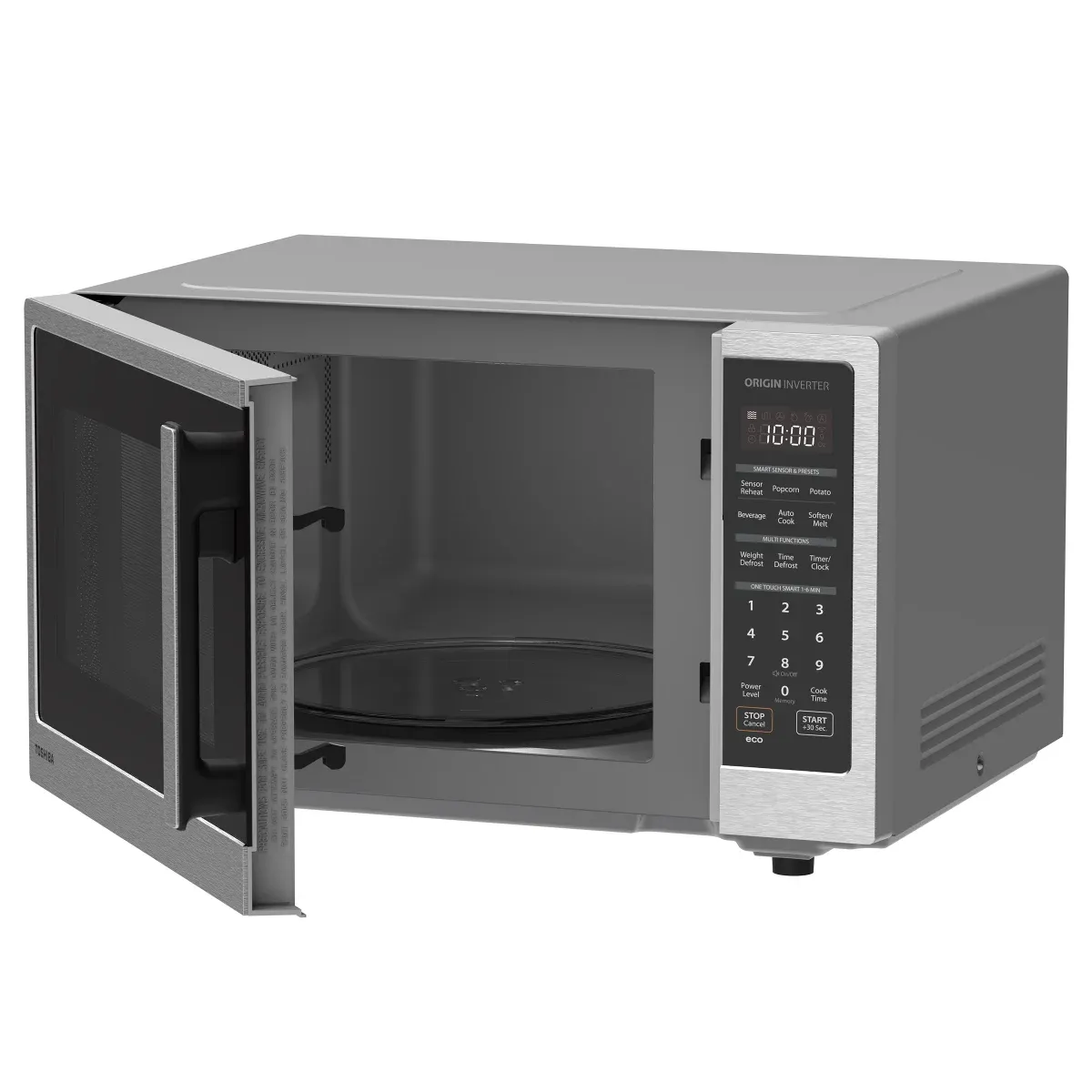 Toshiba 1.4 cu.ft. Inverter Microwave Oven, Stainless-steel
