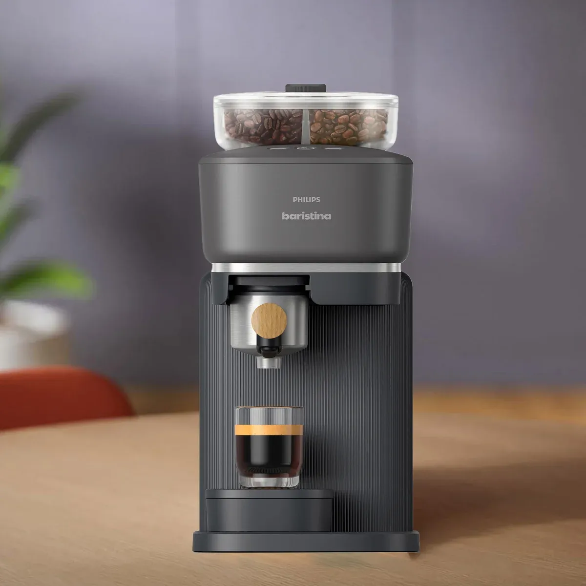 Philips Baristina Dual Bean Automatic Espresso Machine Colour : Black