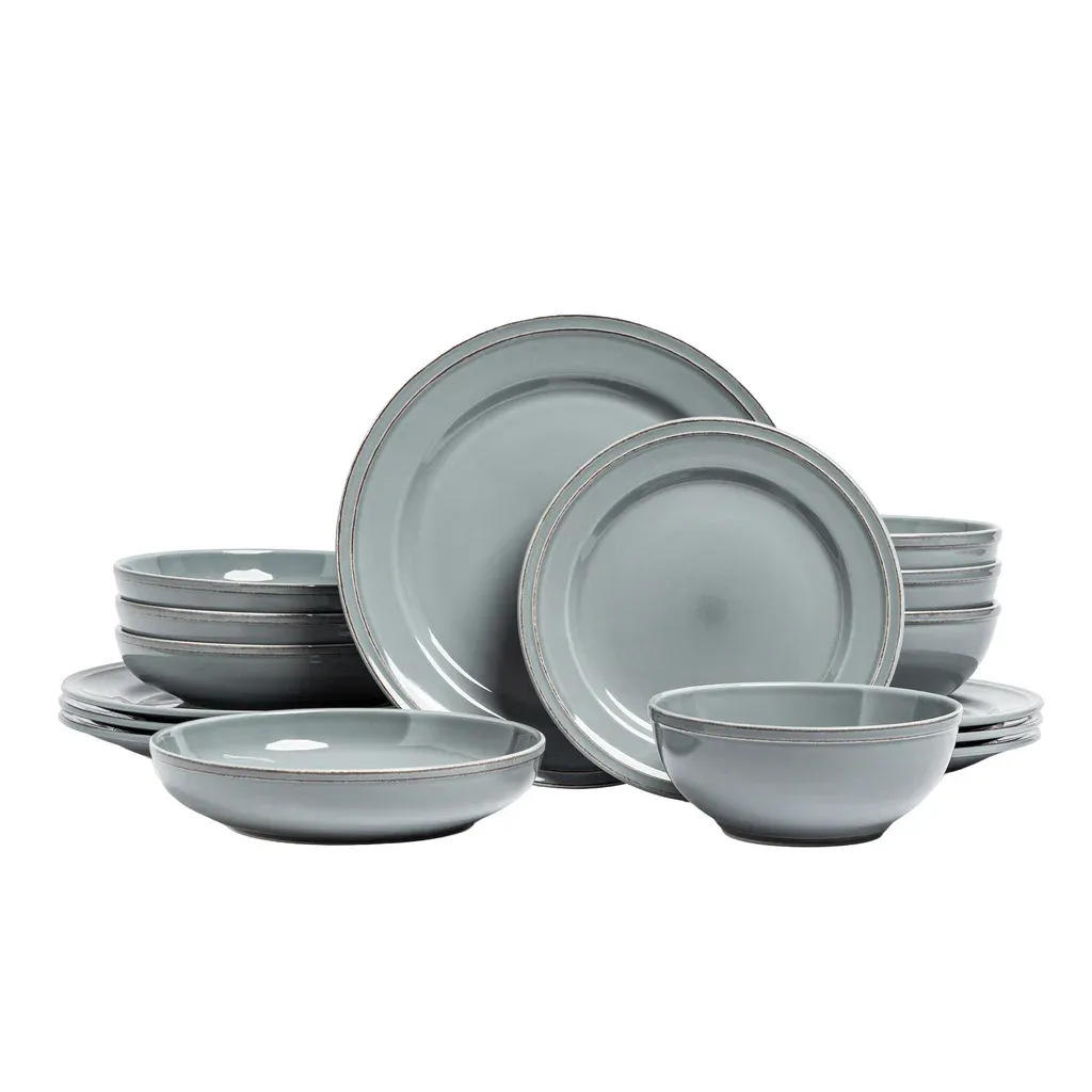 over&amp;back Lake Como 16-piece Dinnerware Set  Color: Blue