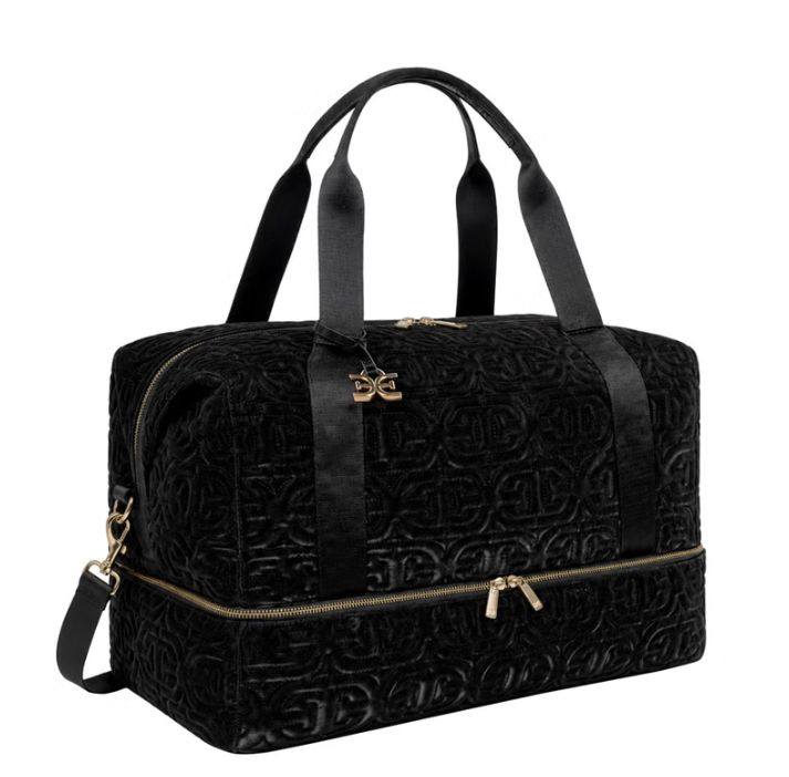 SAM EDELMAN WEEKENDER DUFFEL 12.5″ X 18″ X 9.5″ BLACK